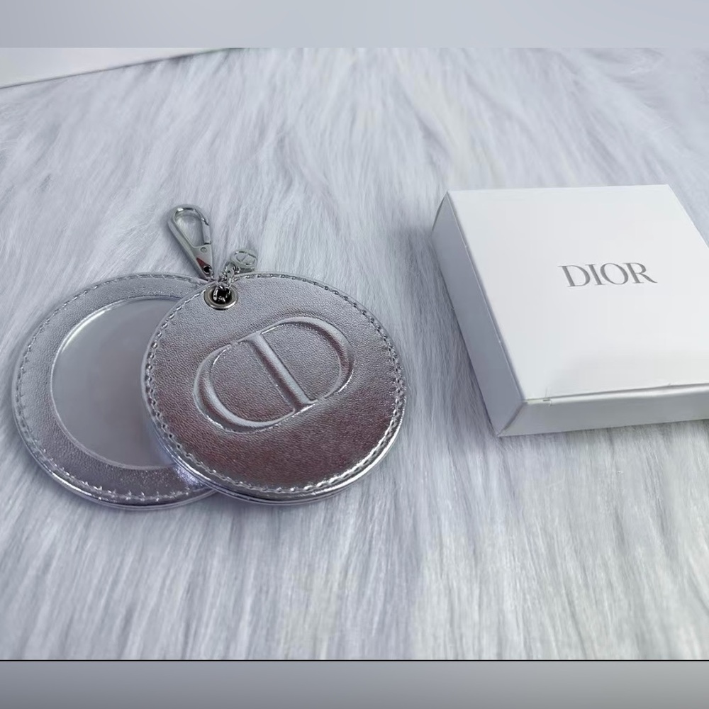 GWP Dior Metallic Silver Keyring Mirror